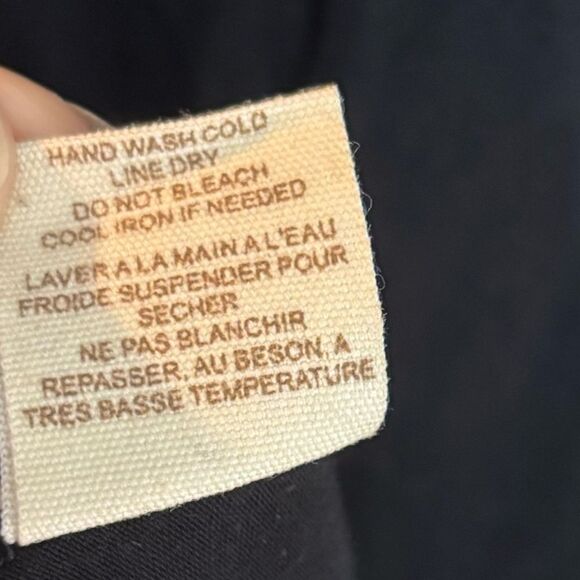 Vintage Free People Long Sleeve Keyhole Mini Dress Witchy Whimsigoth Black XS - Picture 12 of 12